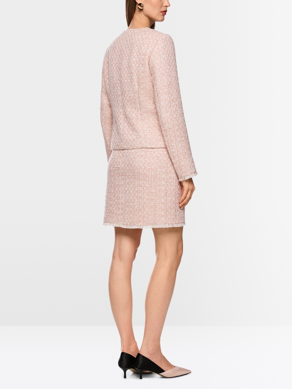 Schimmernde Bouclé Jacke