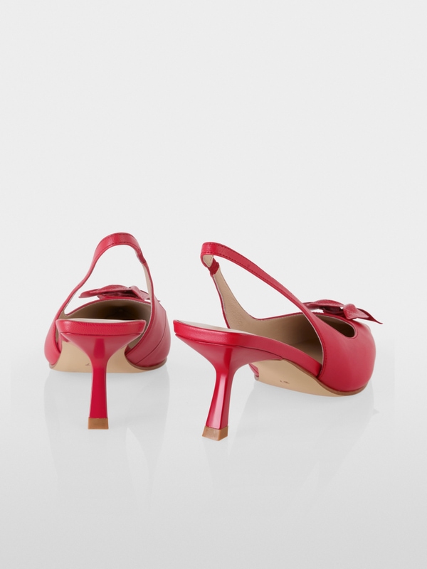 Slingback pumps in calf leather
