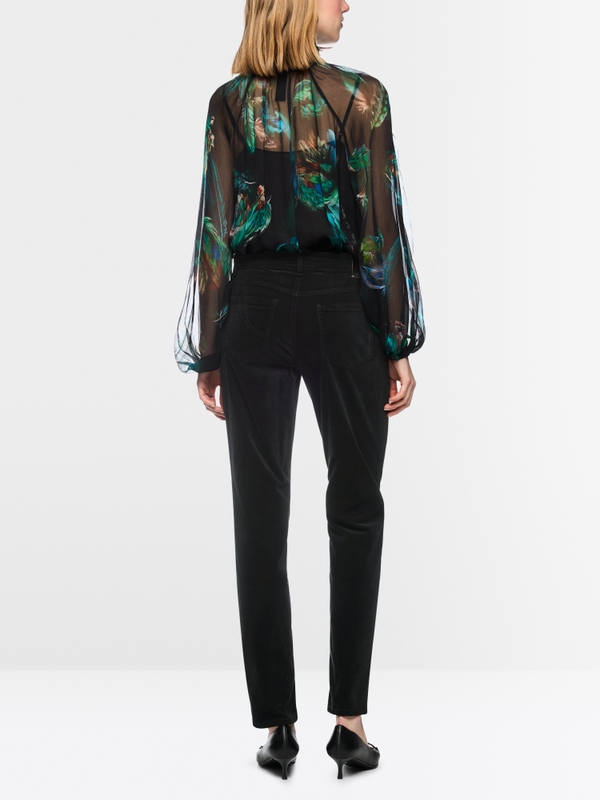 SILEA slim fit velvet trousers