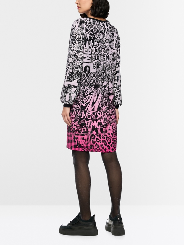 Jurk met all-over print