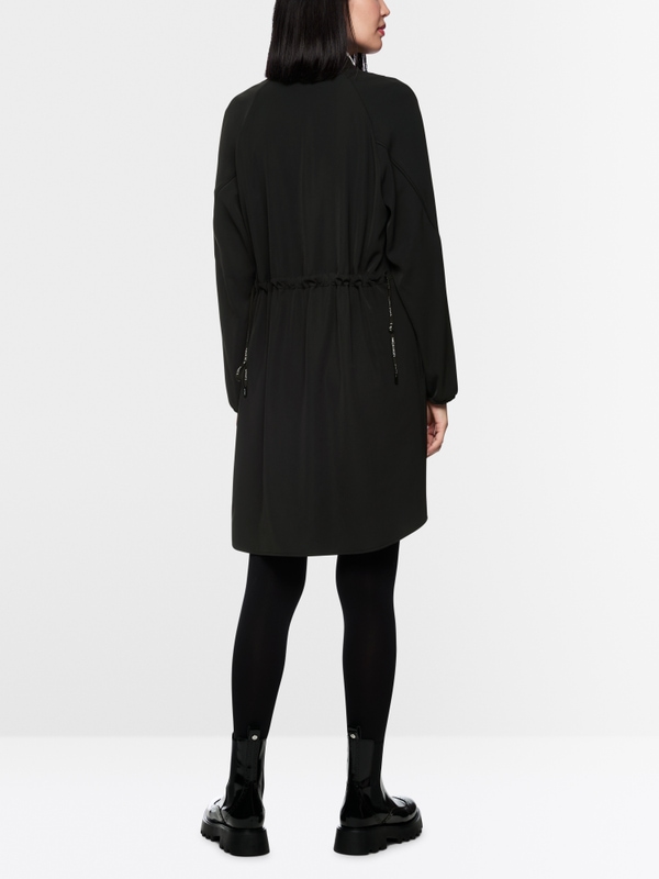 Dress with zip and gathered detail