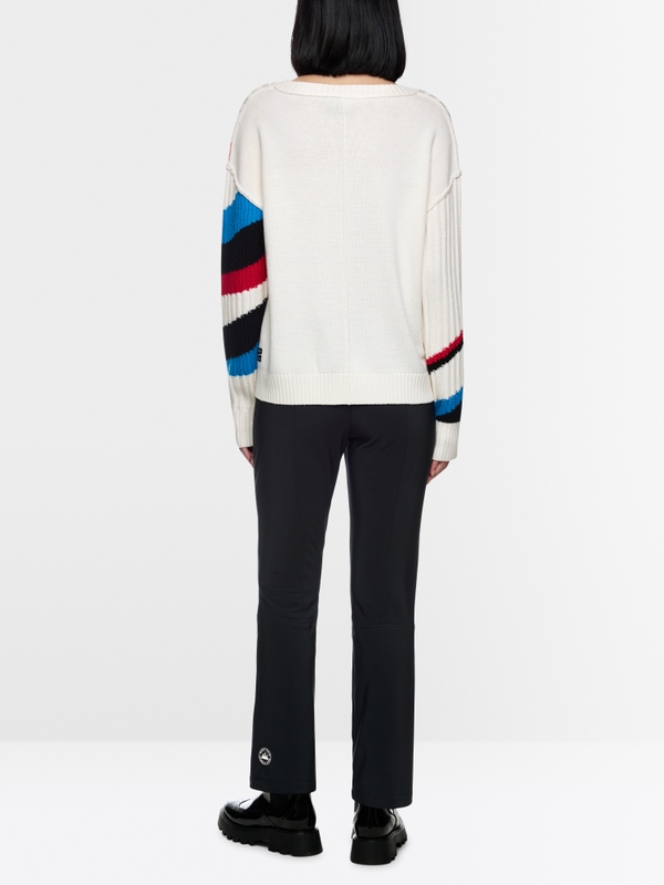 Strickpullover im Colour-Blocking-Look