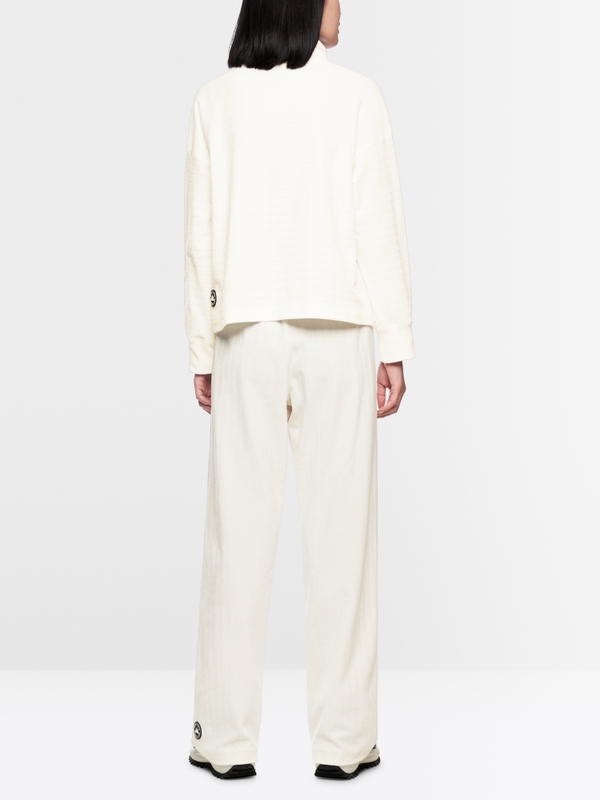 Sweat-shirt en chenille avec col tunnel