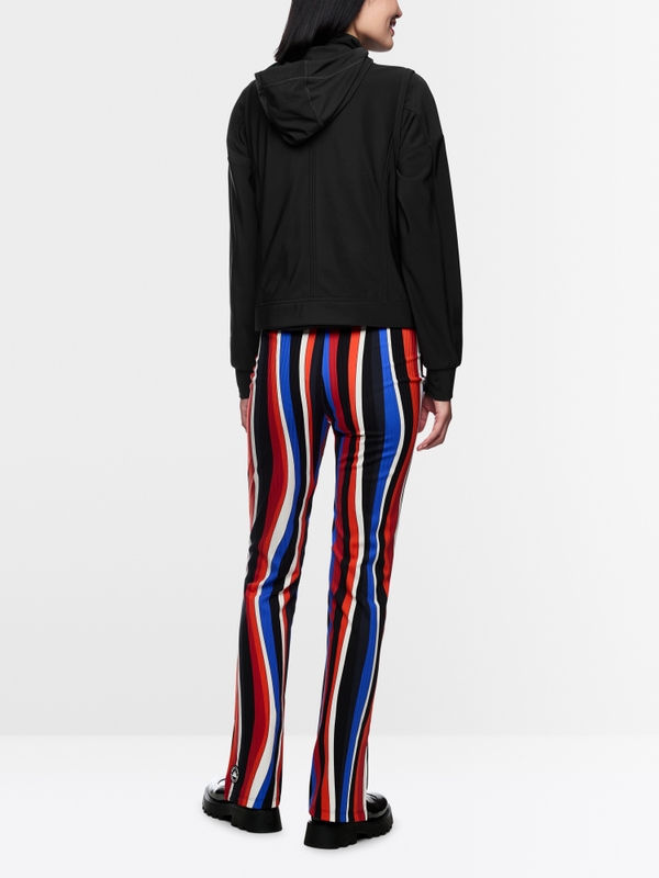 Sweater with stand-up neck and pockets
