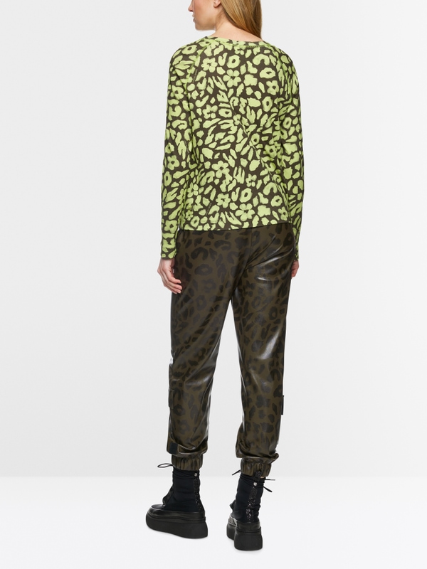 Longsleeve T-shirt met luipaardprint
