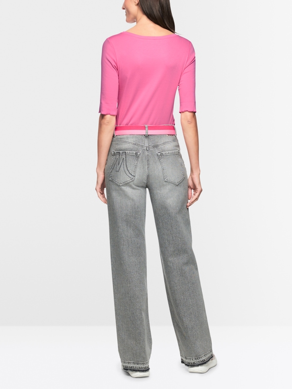 Basic shirt van stretchkatoen