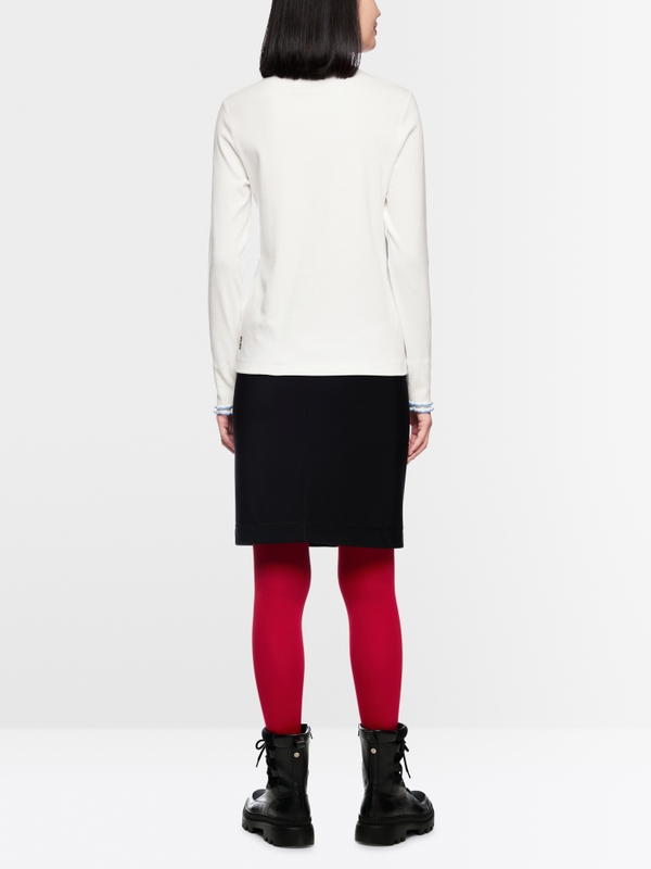 Long-sleeved shirt with turtleneck