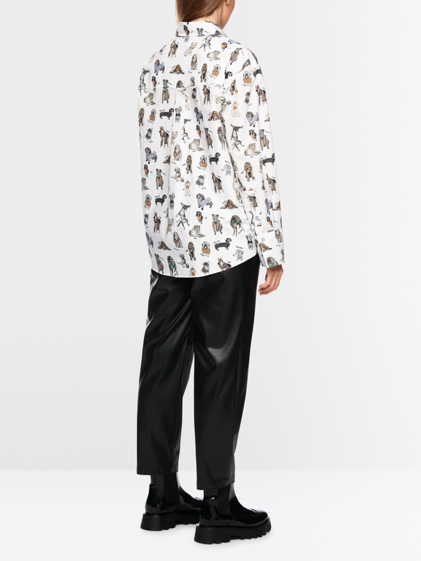 Rethink Together blouse with dog print