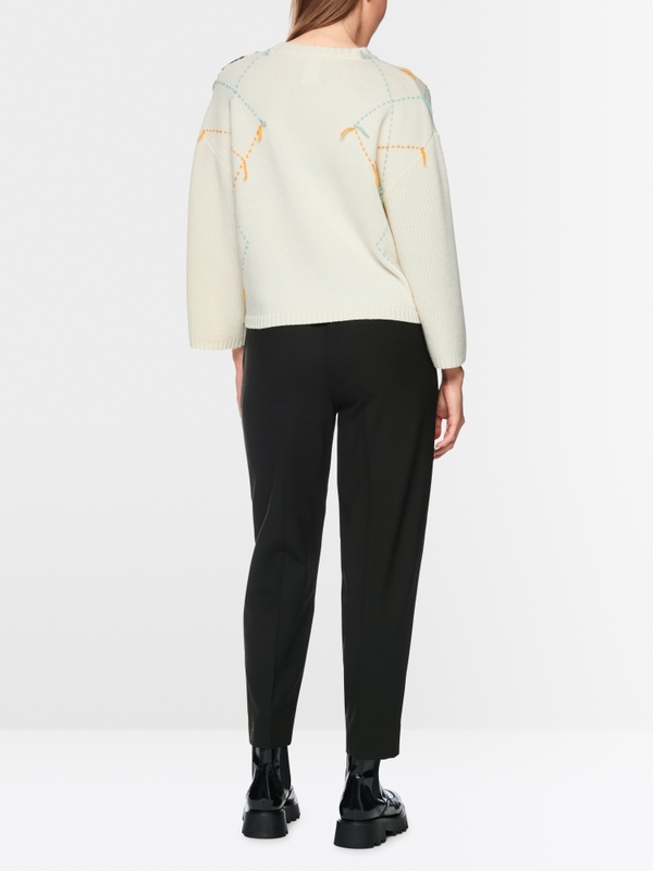 RANCHI trousers with high waistband