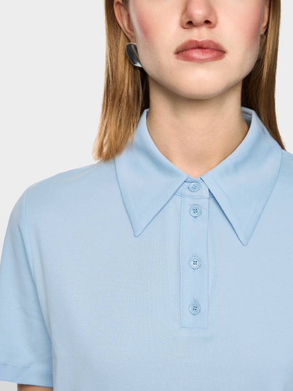 Polo en coton stretch