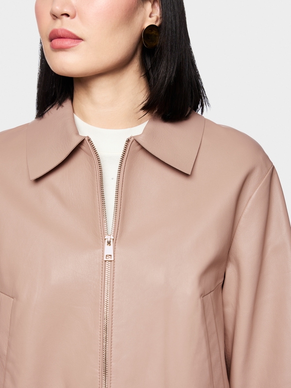 ‘Rethink Together’ lamb nappa  jacket