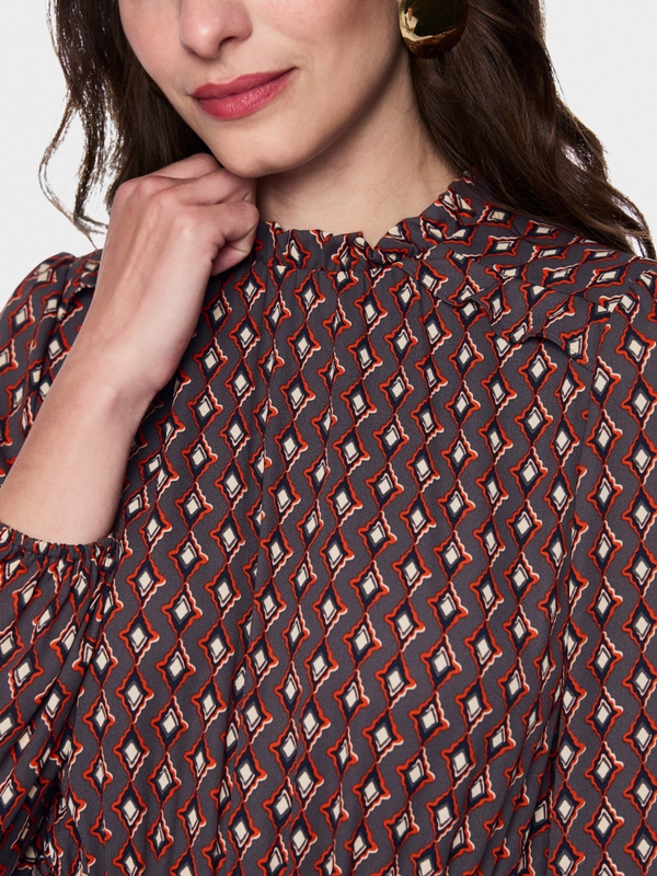 Bedrucktes Kleid "Rethink Together"