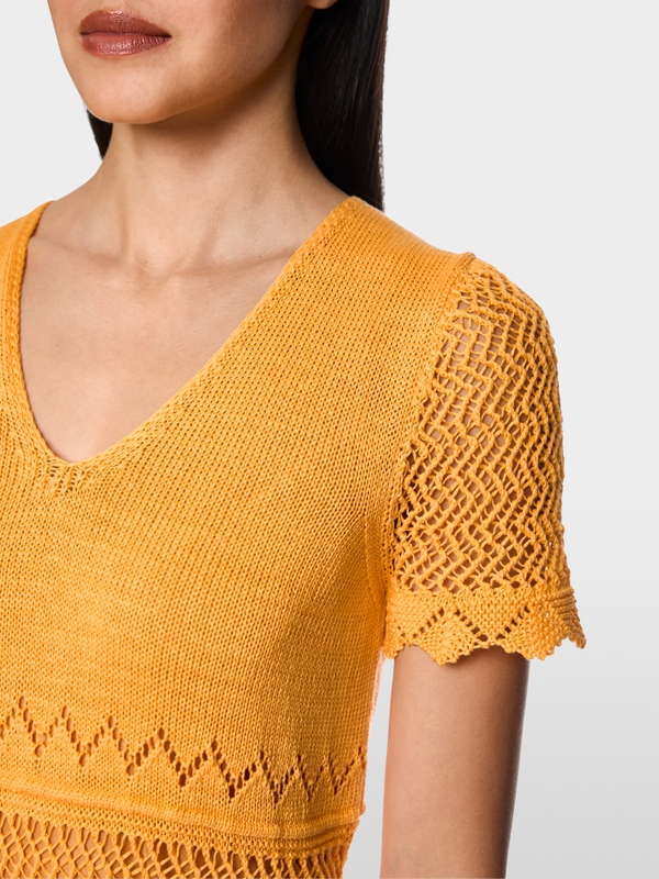 ‘Rethink Together’ openwork dress