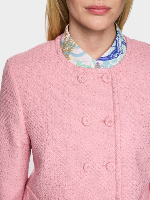 Veste couture en coton mélangé