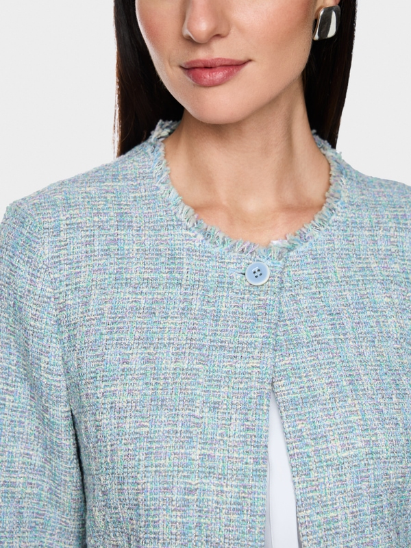 Veste bouclée à franges