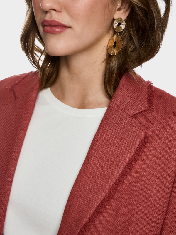 Summer blazer made of linen and viscose