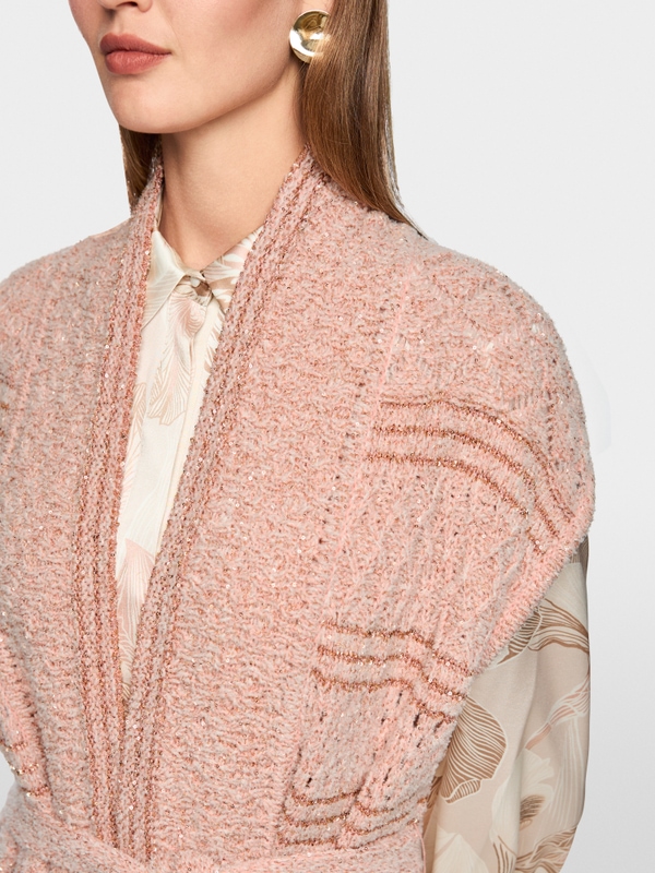 ‘Knitted in Germany’ long waistcoat