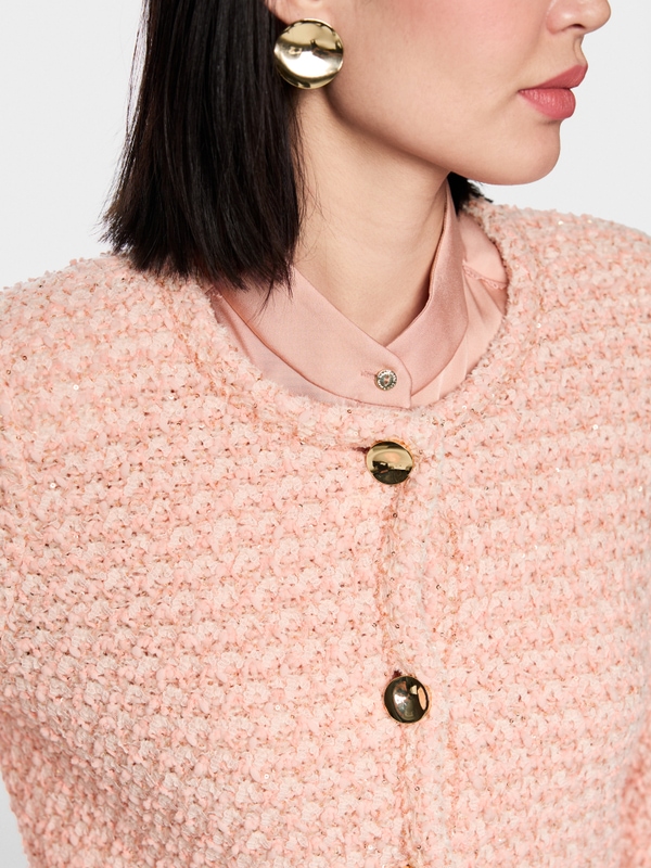 ‘Knitted in Germany’ tweed cardigan