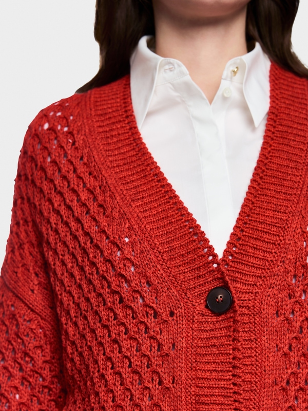 Ajour-Cardigan Knitted in Germany