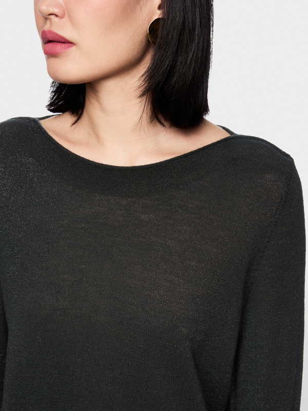 Fine knit jumper with lurex