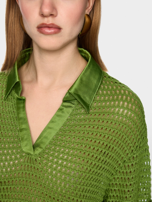 ‘Rethink Together’ openwork sweater