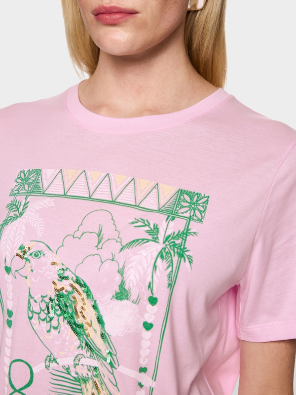 T-shirt avec motif oiseau « Rethink Together »