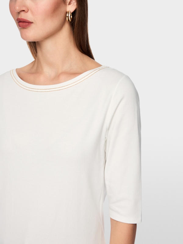 T-shirt à demi-manches avec détails décoratifs