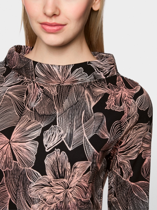 T-shirt à demi-manches à imprimé floral