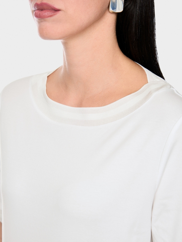 T-shirt à encolure bateau