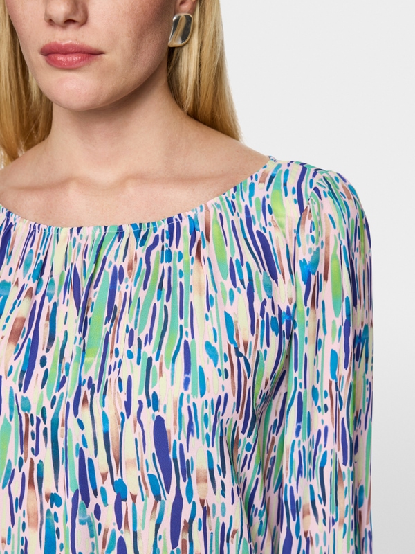 ‘Rethink Together’ printed blouse