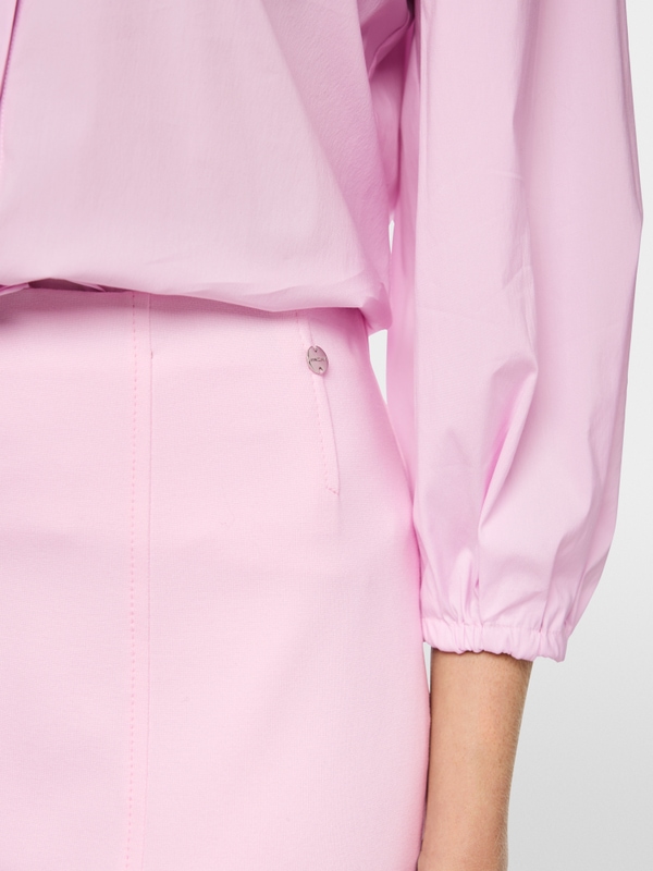 Jupe longueur genoux en viscose stretch