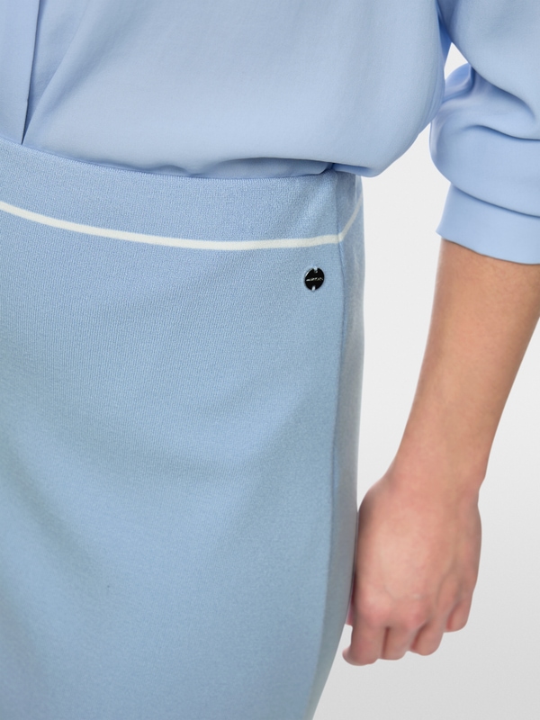 ‘Rethink Together’ fine knit midi skirt