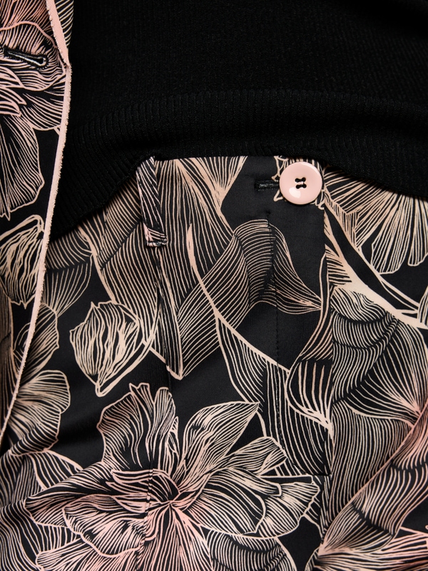 SYDNEY slim trousers with floral print