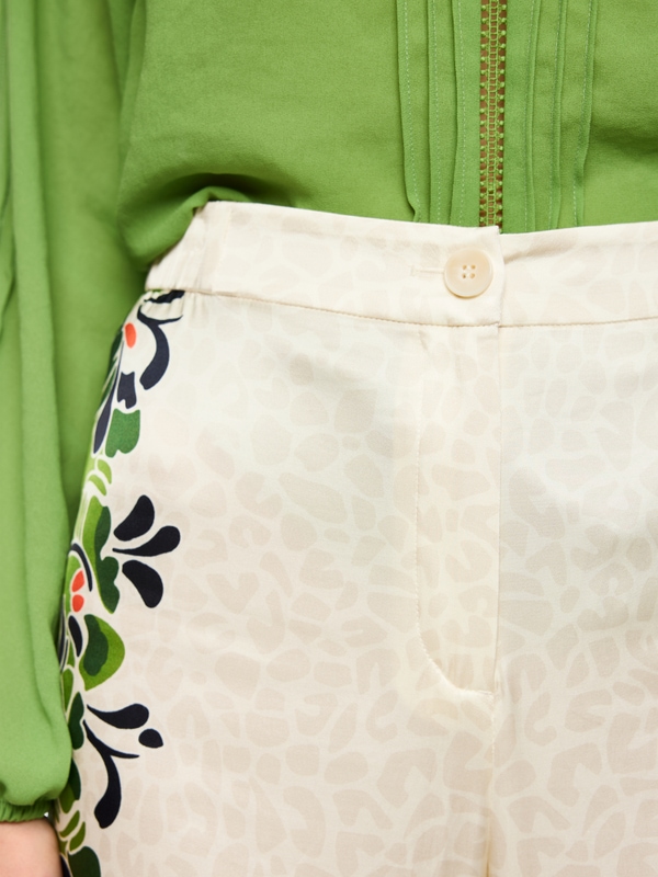 WARRI flowing trousers with print mix