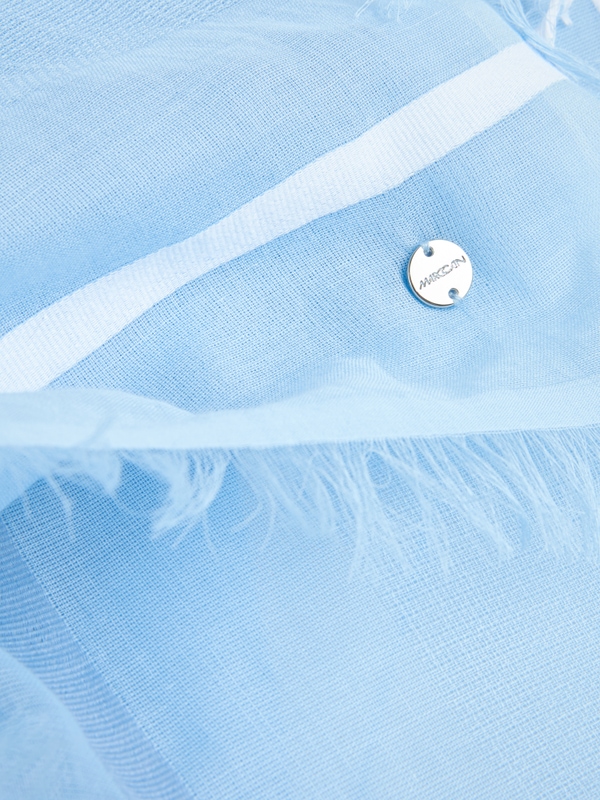 Cotton scarf with fringes