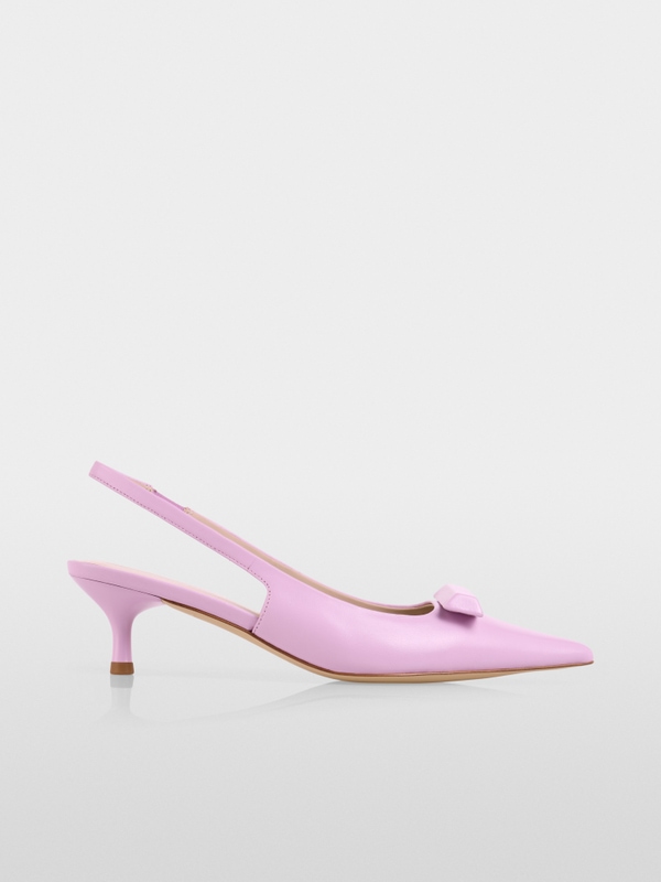 Escarpins à bride élégants à talons en cuir