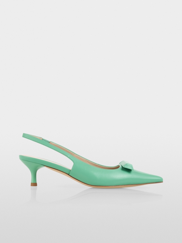 Escarpins à bride élégants à talons en cuir