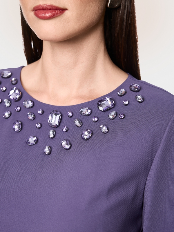 Dress with gemstones