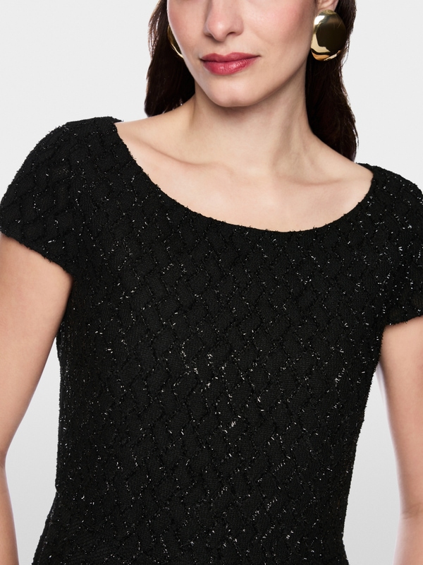 Cocktailkleid mit Glitzer-Details