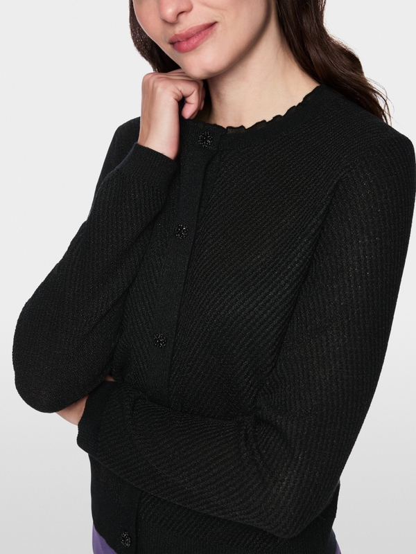 Cardigan aus Schurwollmix