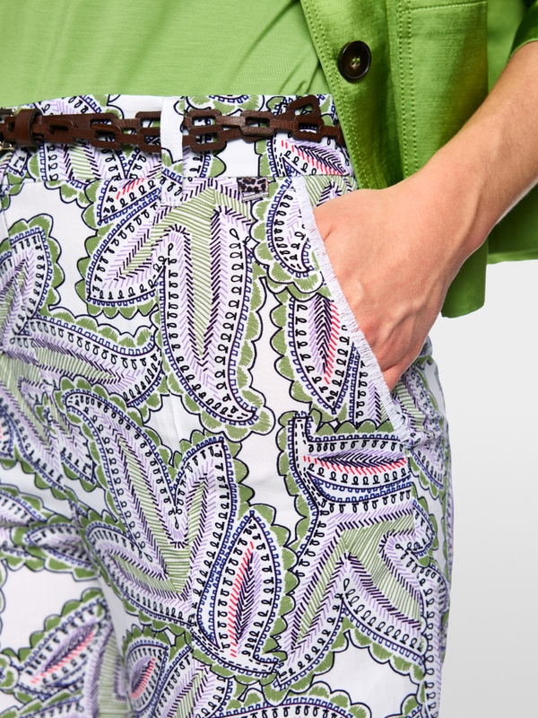 WAUKEE paisley pattern trousers