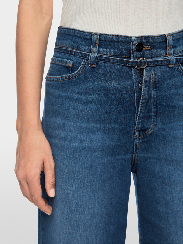 WAUKEE wide-cut jeans with high waist