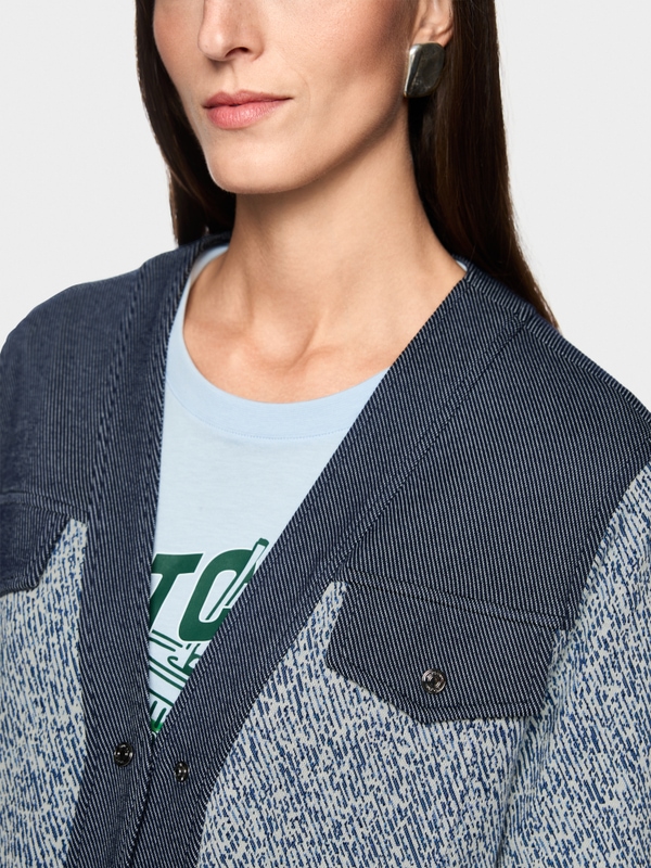 Short jacquard jacket