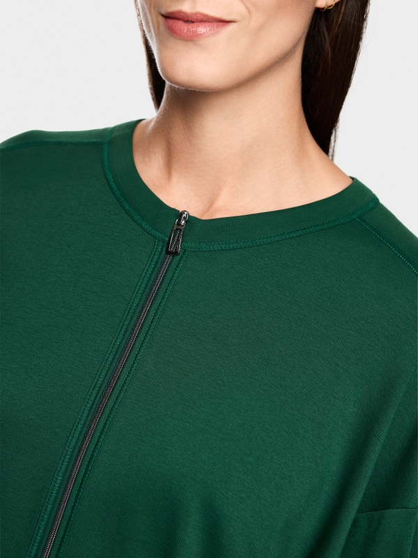 Lightweight stretch cotton jersey jacket