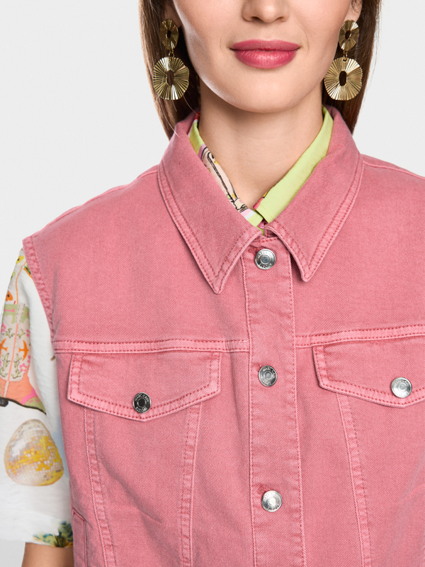 Gilet en denim sans manches