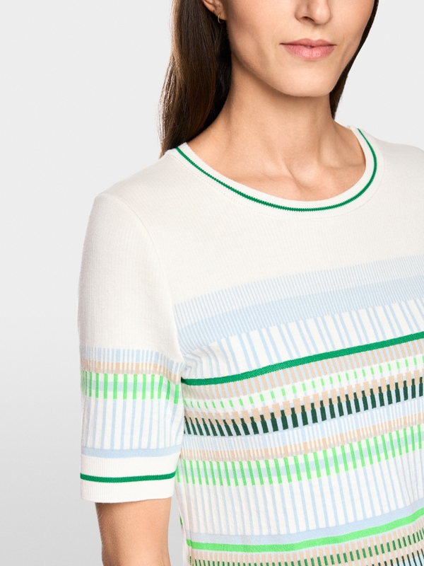 Fine-knit jacquard jumper