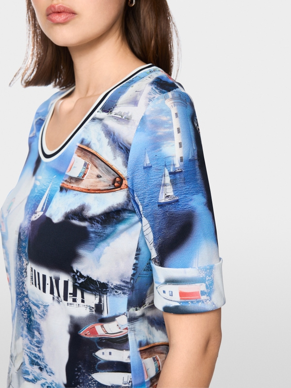 T-shirt with maritime print