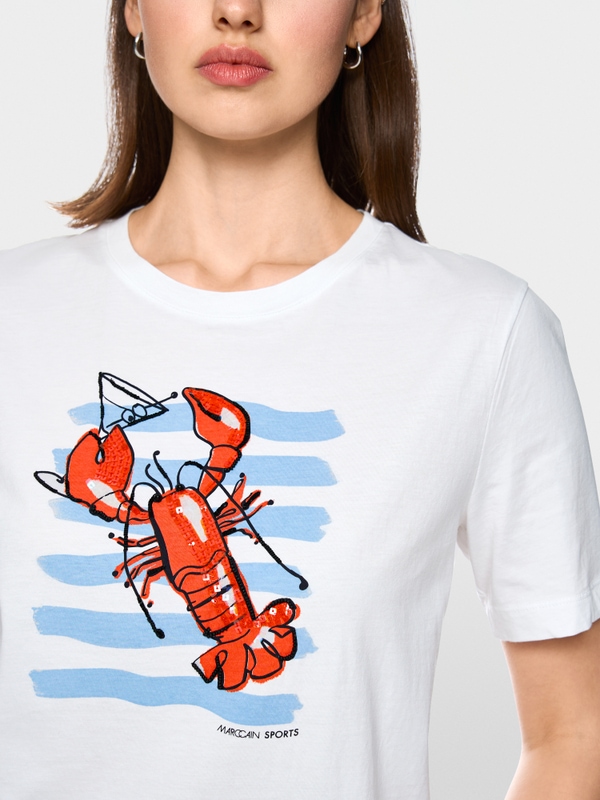 Cotton shirt with print