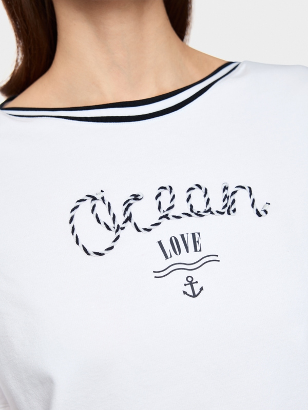 T-shirt with maritime print
