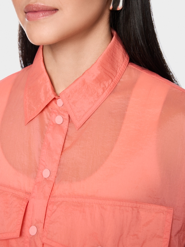 Transparent shirt blouse